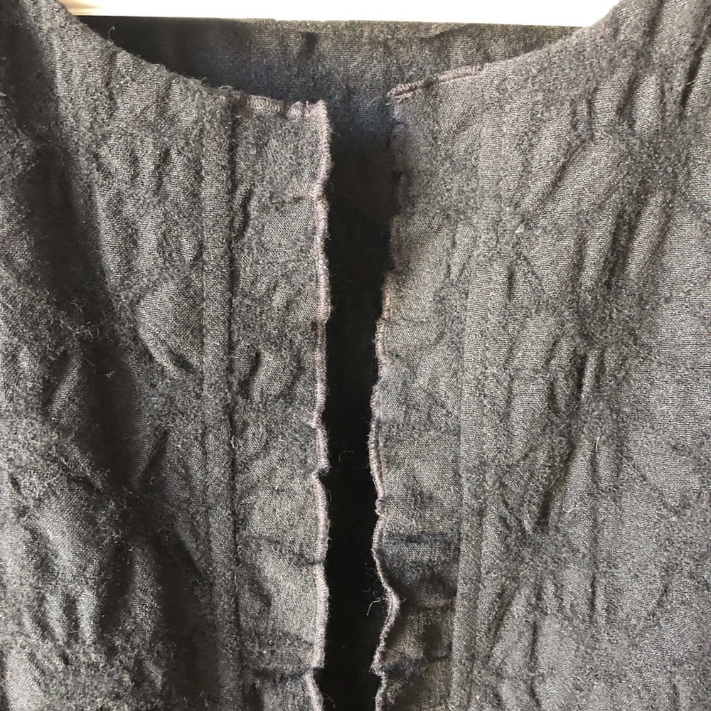 Eileen Fisher Black Textured Women's Jacket - Picture 3 of 8